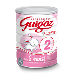 【2罐装包税包邮】法国GUIGOZ OPTIPRO 古戈氏2段标准婴儿奶粉800G